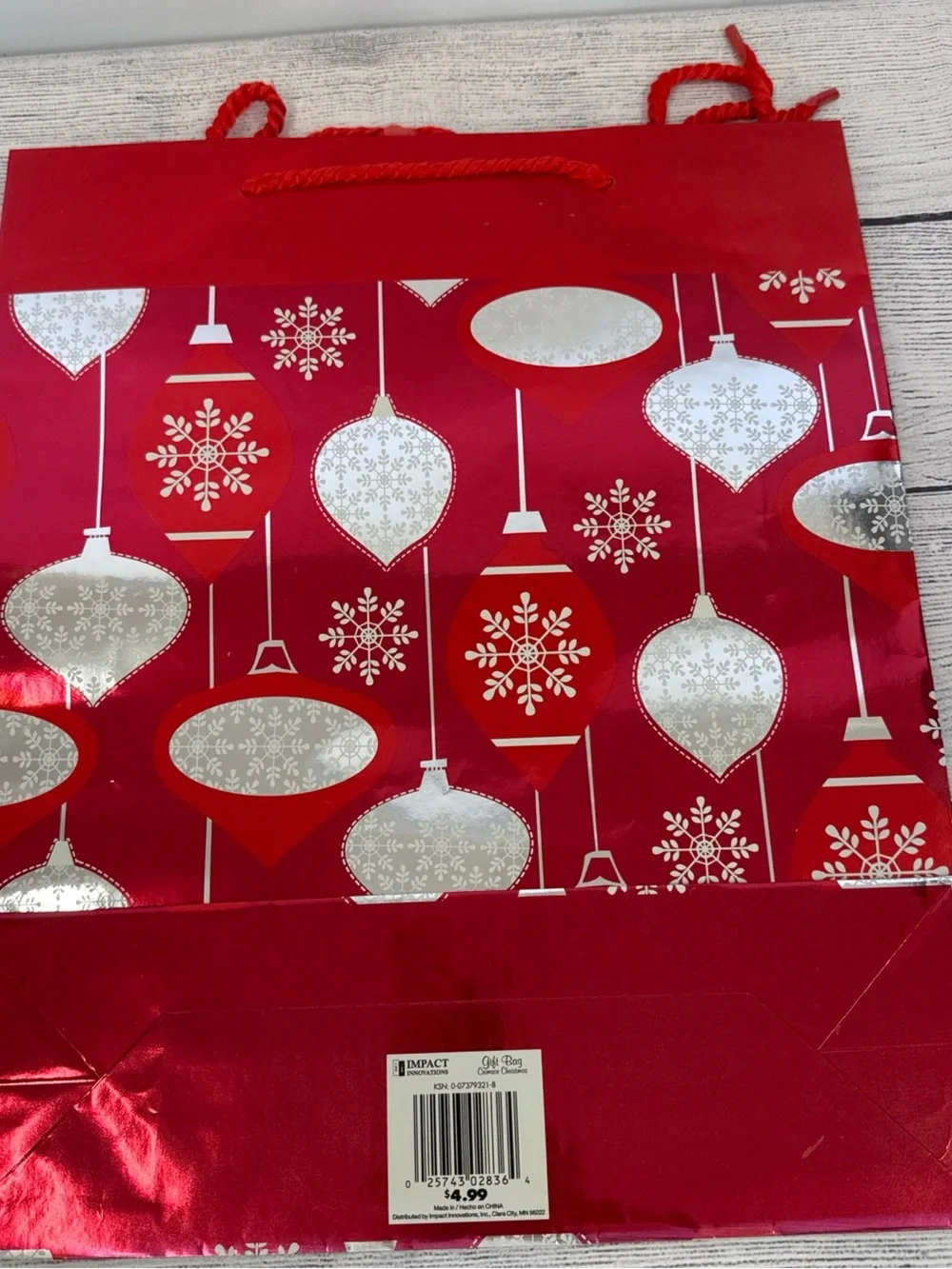 Christmas Gift Tags & Gift Bag Bundle 5 Pieces